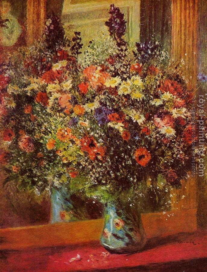 Pierre Auguste Renoir : Bouquet in front of a Mirror
